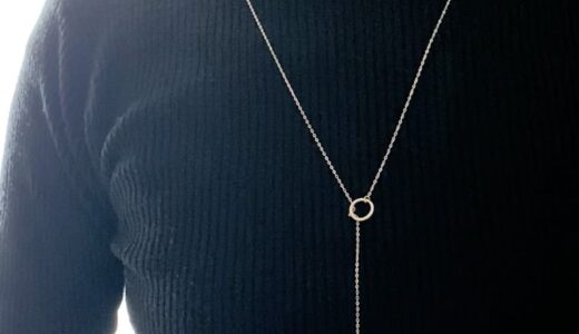 Y字 ロングネックレス シルバー925