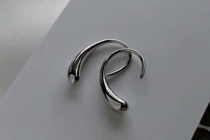 miniドロップフックピアス SV925 